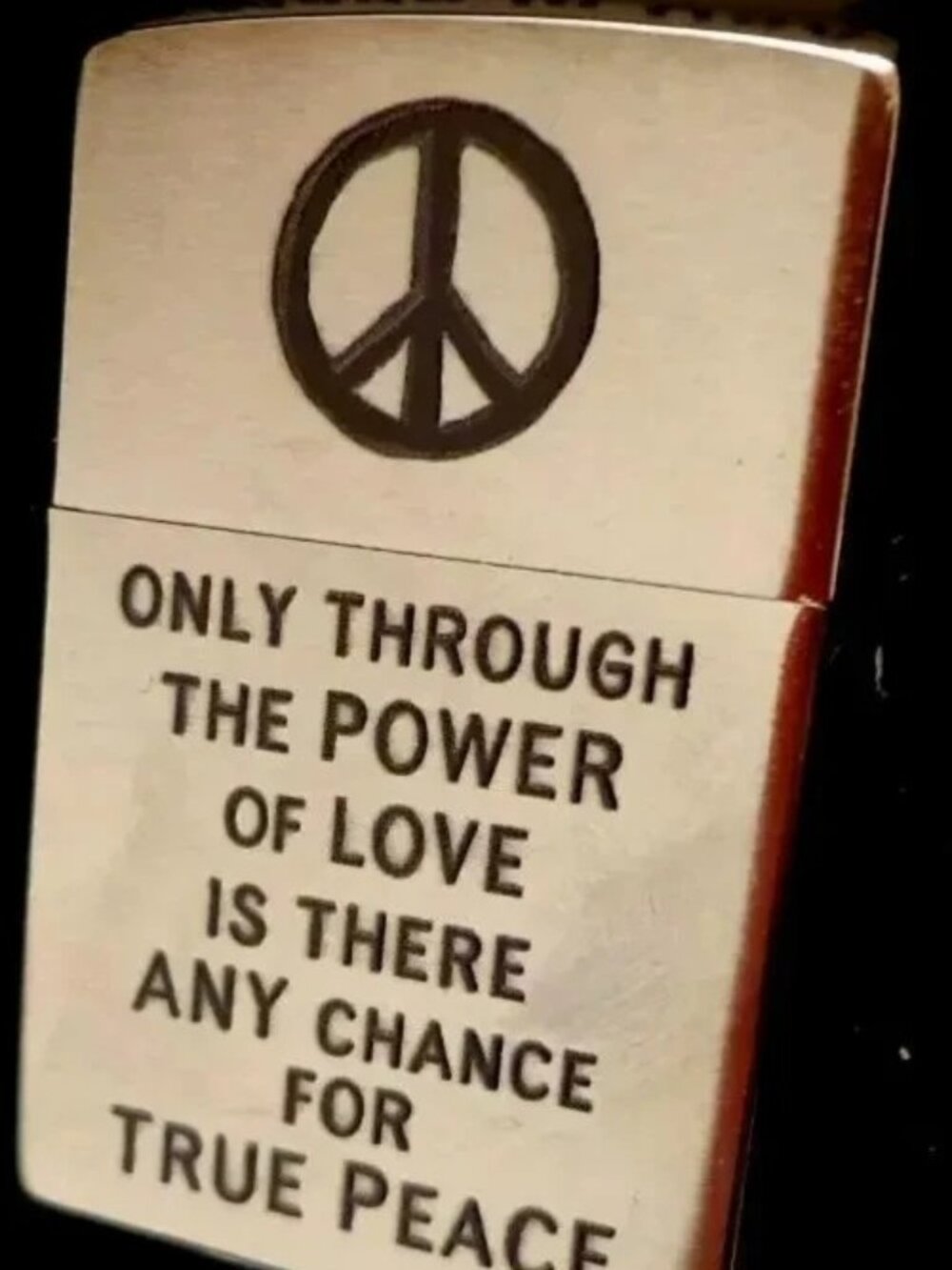 Vietnam Veteran Trench Art True Peace Zippo Lighter